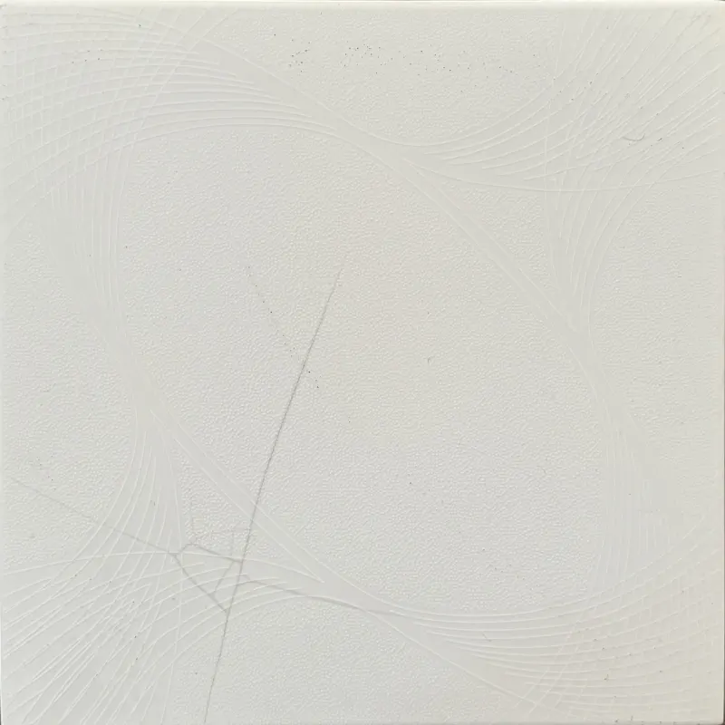 Carrelage blanc à relief ondulé 30x30 – 841