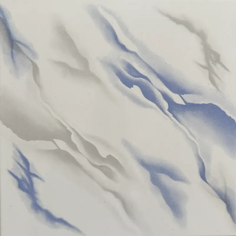 Carrelage marbré blanc et bleu 30x30 – G-3059