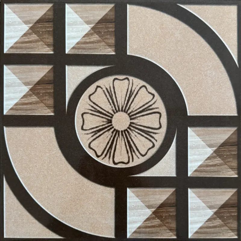 Carrelage décor médaillon floral beige 30x30 – LCS-10 (10782)