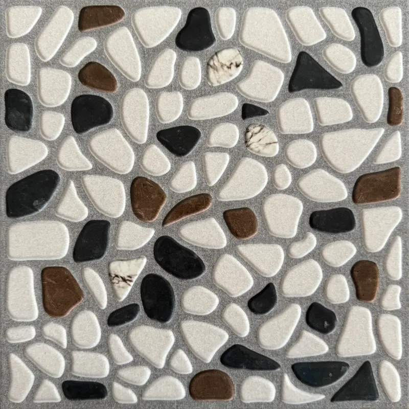 Carrelage effet galets naturels blanc 30x30 – LCS-13