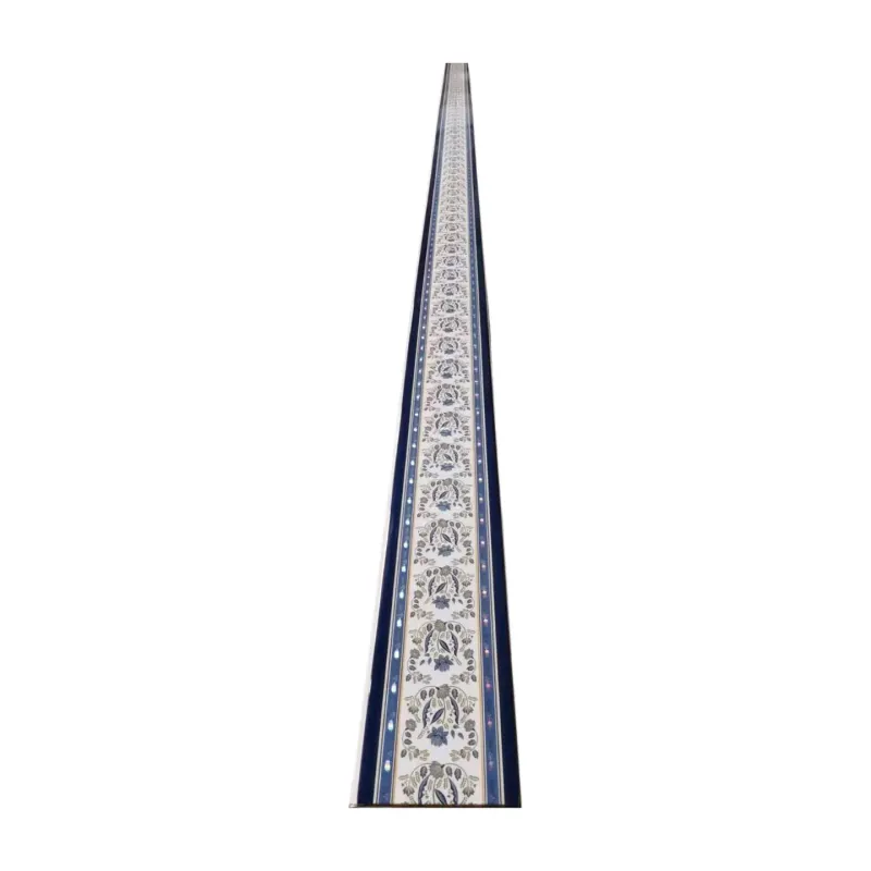 Plafond PVC décoratif floral bleu – 200x7x5950 mm
