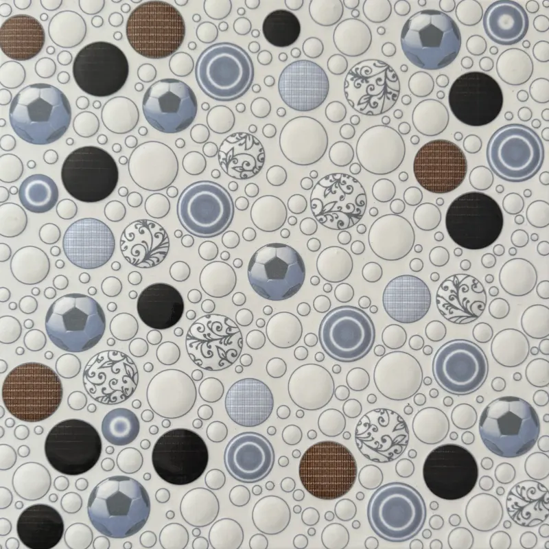Carrelage décor cercles bleu 30x30 – 2167