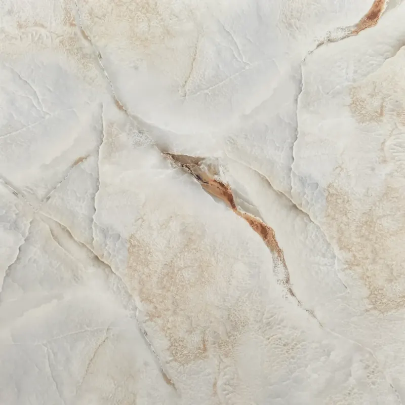 Carrelage effet onyx blanc veiné cuivre 60x60 – AS-12007
